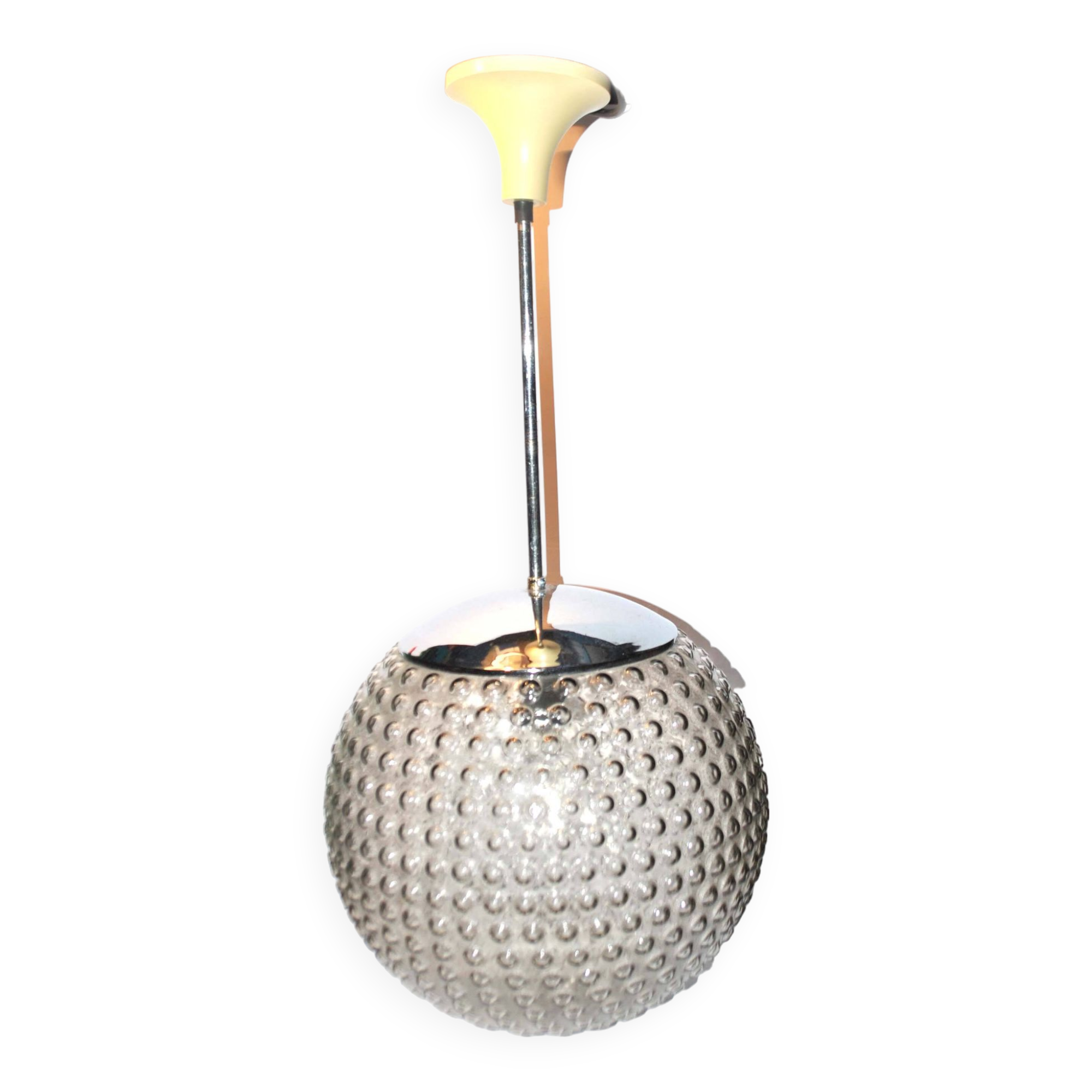 Glass ball lamp Suspension Design 1970 Rolf Krüger and Motoko Ishi Edition STAFF Lights