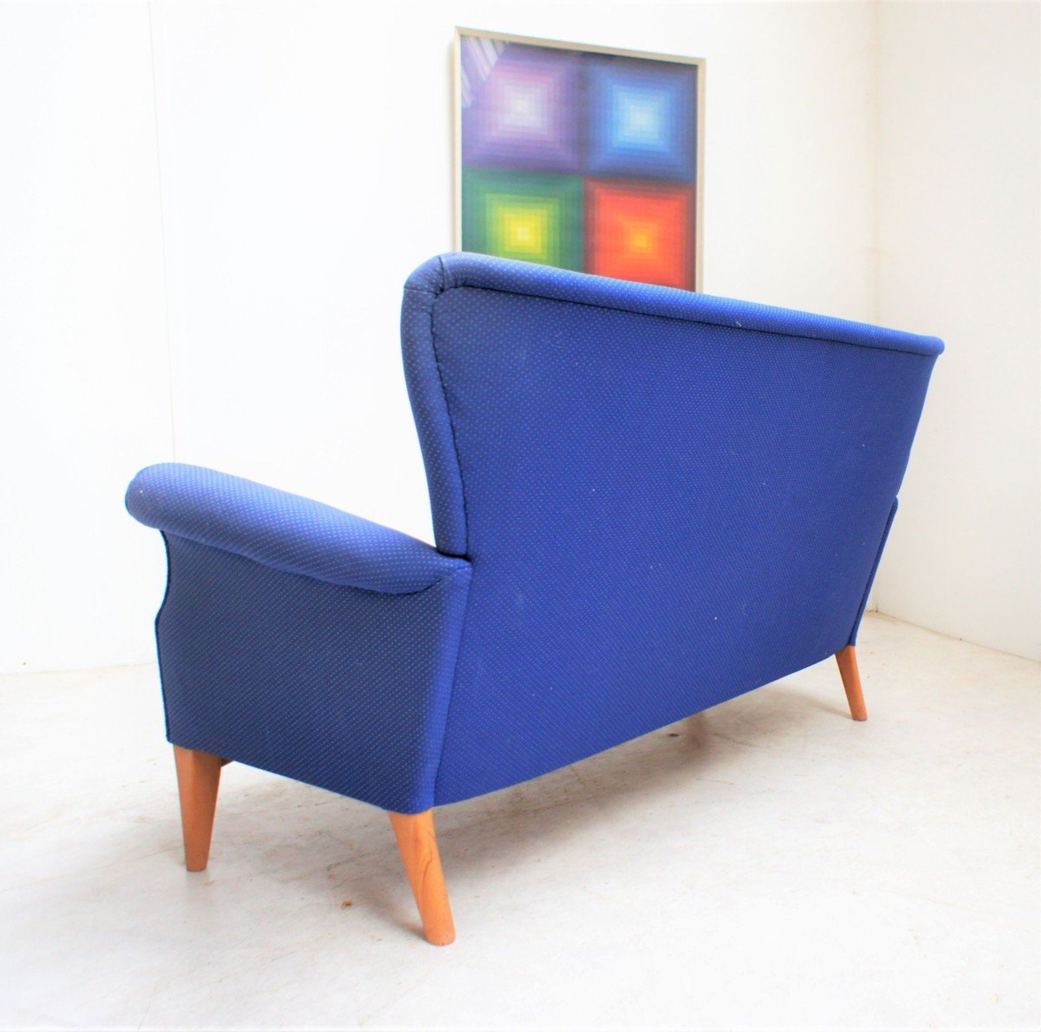 Vintage Scandinavian fabric sofa, Fritz Hansen model 8112