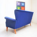 Vintage Scandinavian fabric sofa, Fritz Hansen model 8112