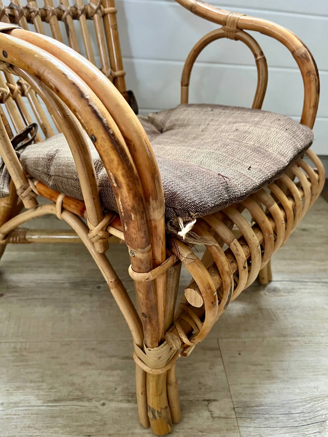 Child's rattan armchair