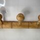 old Bamboo style wall coat rack