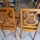 4 chaises lyre Louis XVl cannées