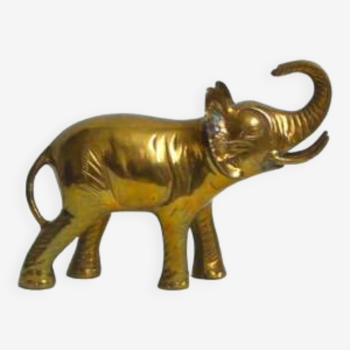 Solid brass elephant