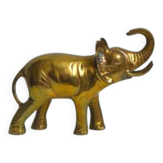 Solid brass elephant