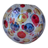 Vase boule vintage - Bohême 1960 - "Nemo" Borske Sklo par Max Kannegiesser