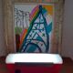 Vintage viewer table lamp made in Japan