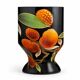 Louis Drimmer ceramic vase lamp with wooden base / 1980s