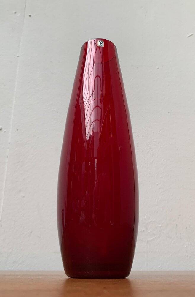Vase en verre minimaliste allemand milieu du siècle de Gral, années 1960