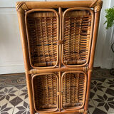 Rattan chest of drawers lockers