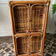 Commode rotin casiers