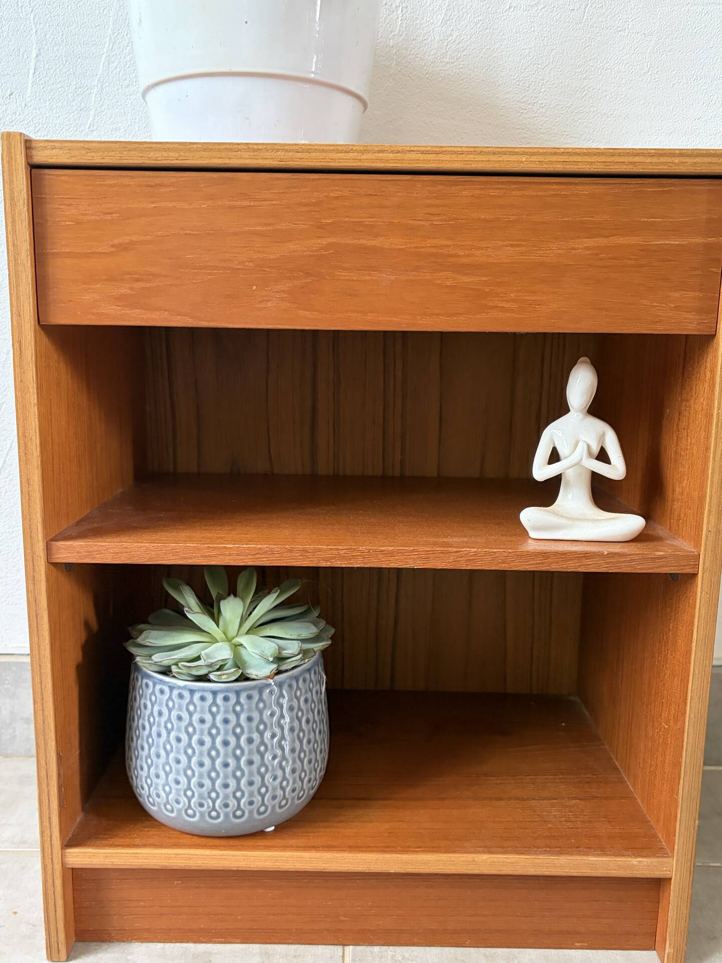 Vintage teak bedside table