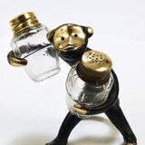 Set of salt and pepper shakers monkey Walter Bosse, Herta Baller, Austria, 1950s
