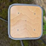 4 tabourets en bois et métal