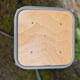 4 wooden and metal stools