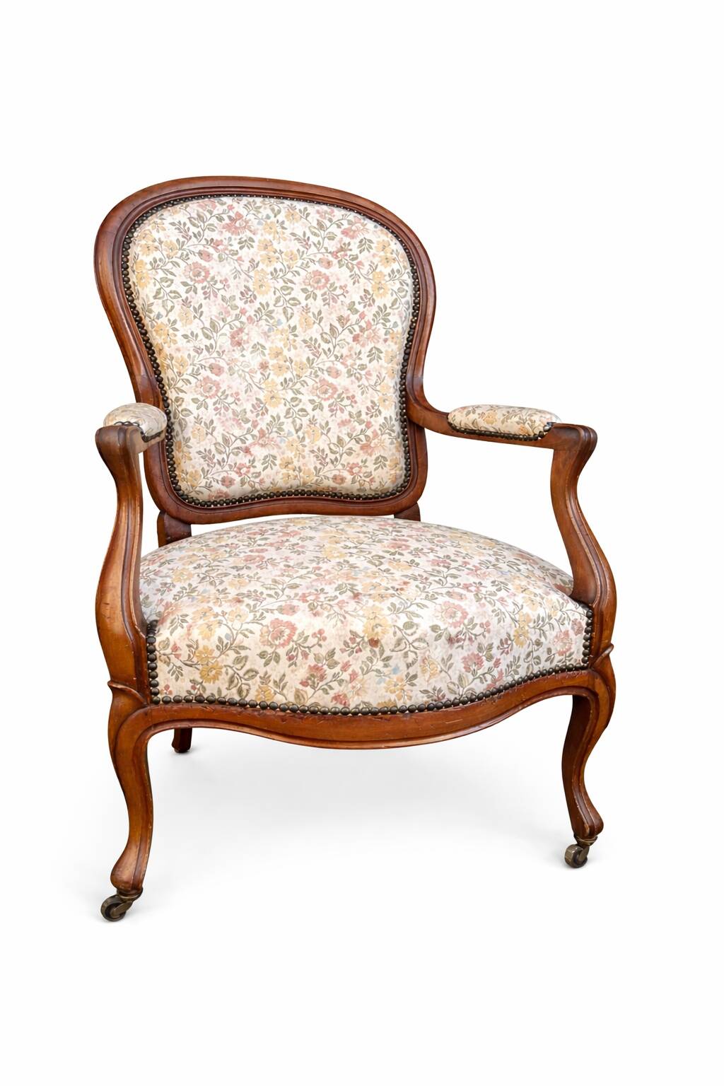 Paire de fauteuils Voltaire Louis Philippe en acajou, XIX Siècle