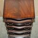 Vintage serpentine front hardwood chest of drawers