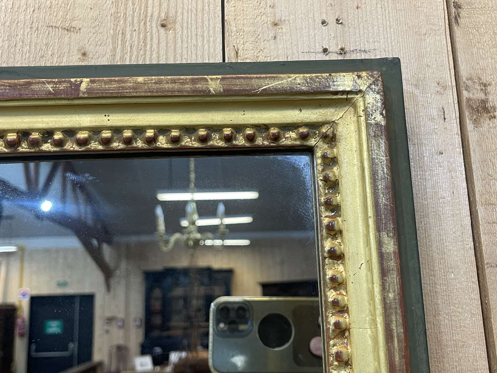 Mirror early twentieth in gilded wood