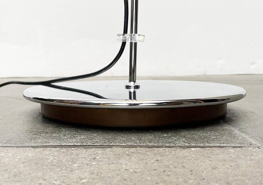 Italian yellow Lucerna floor lamp from the Space Age era, mid-century by Guzzini, 1960s.