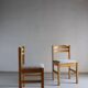 6 Minimalist Pine Dining Chairs | Sweden | 1960s