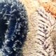 Thick vintage Berber rug, 100% handwoven sheep wool.
