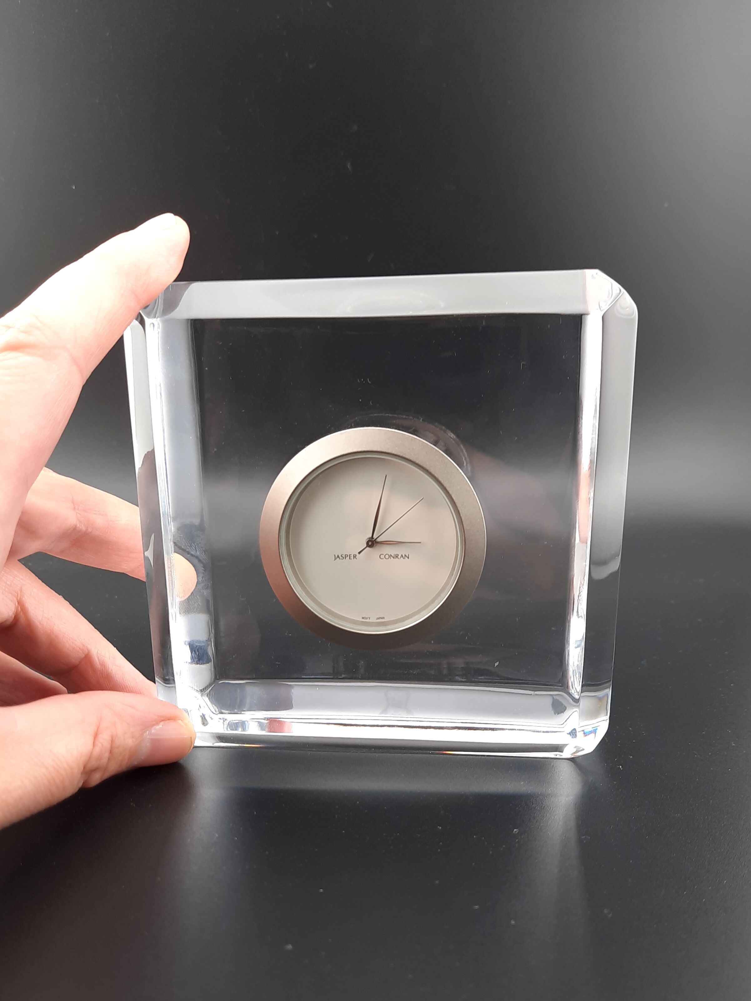 Waterford crystal glass Jasper Conran clock