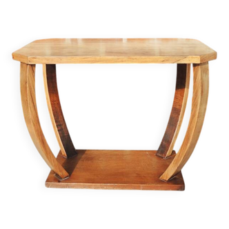Antique rectangular wooden Art Deco side table.