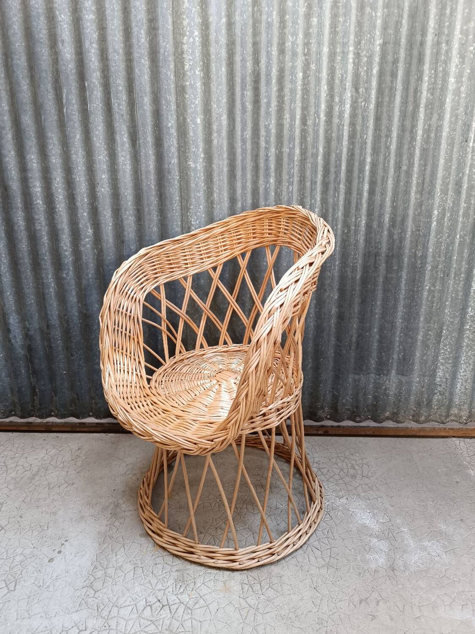 Fauteuil en osier rotin adulte