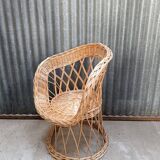 Adult rattan wicker armchair