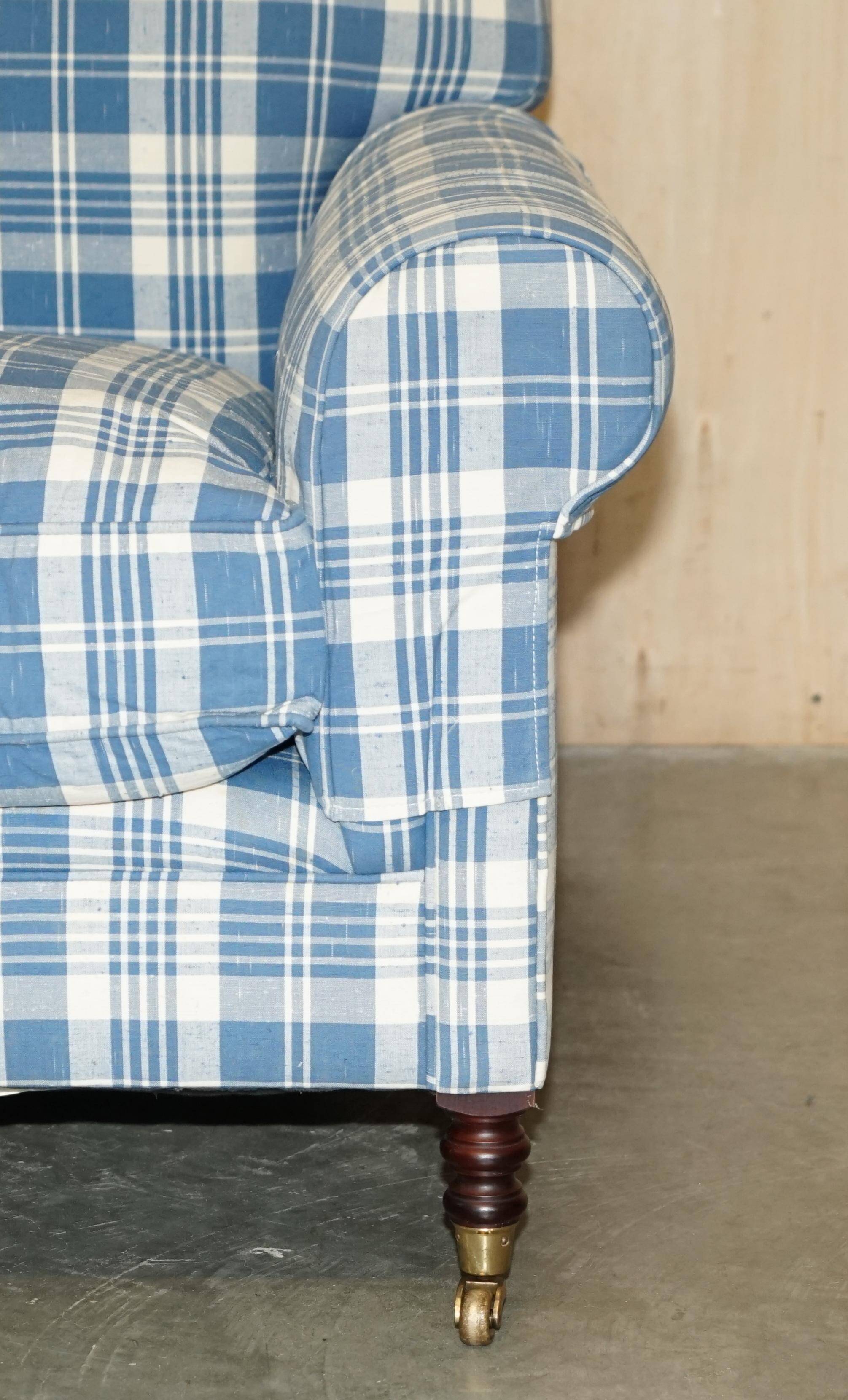 Signature Chelsea Armchair on Wheels with Twisted Armrests Large Model George Smith