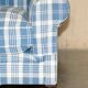 Signature Chelsea Armchair on Wheels with Twisted Armrests Large Model George Smith