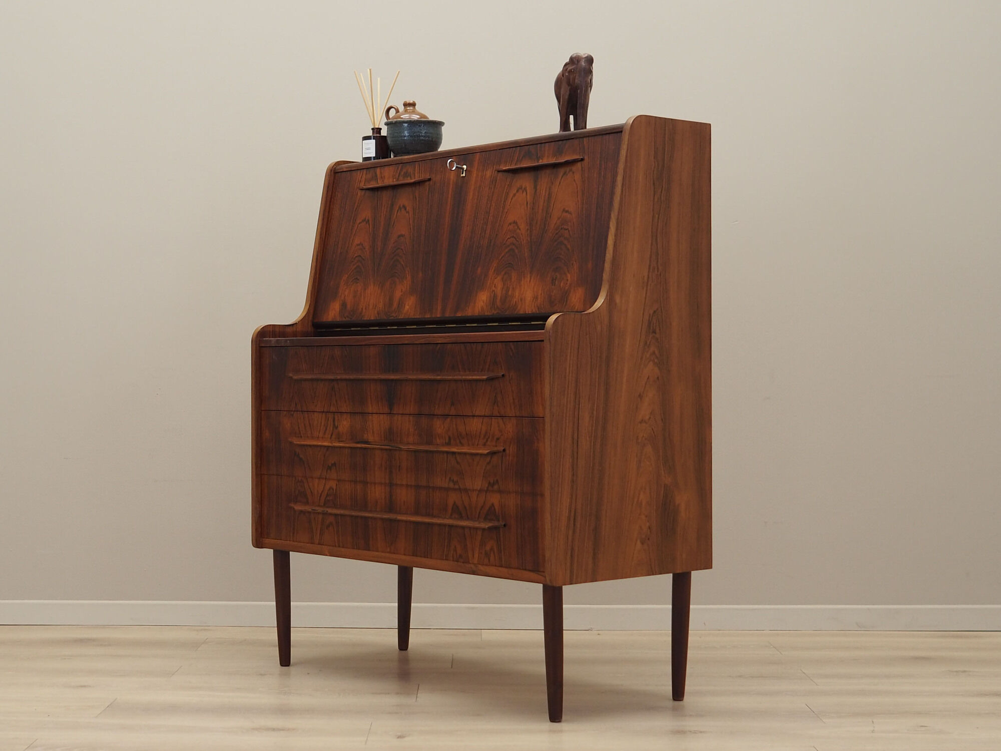 Rosewood secretary, Danish design, 1970s, production: Denmark