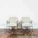 Vintage metal armchairs “Bat” by Wchód Zadziele, Poland, 1960s