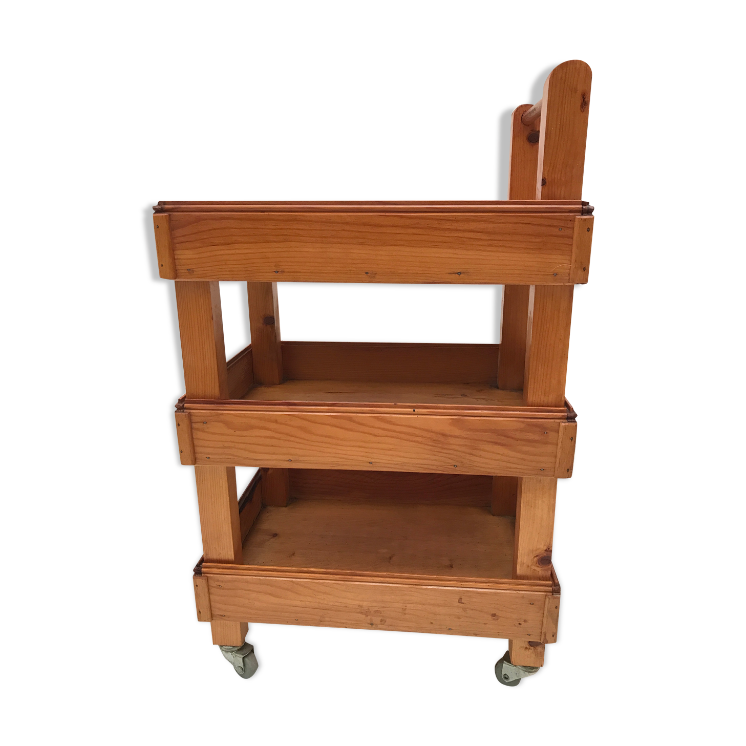 Vintage wooden rolling dessert