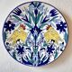 Pair of decorative ceramic plates from Nabeul, 1960s-1970s.