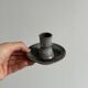 Sanded stoneware candle holder Chantal and Thierry Robert