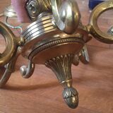 Bronze chandelier 3 branches imitation candles