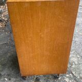 Side table on wheels