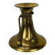 Vintage gold brass knot candle holder
