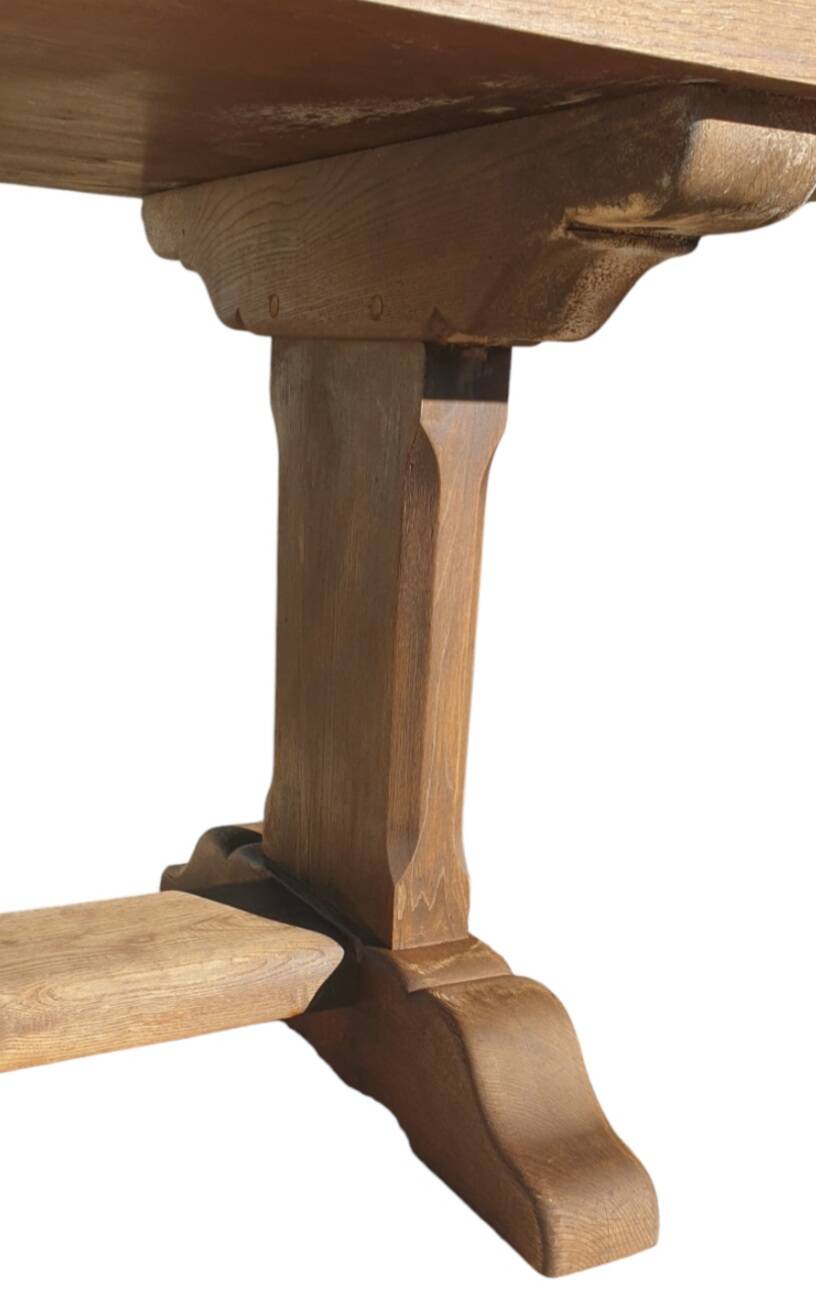 Solid wood farmhouse table long 230cm