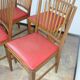 Set of 4 Moder chairs, 1960s – oak and eco-leather, vintage