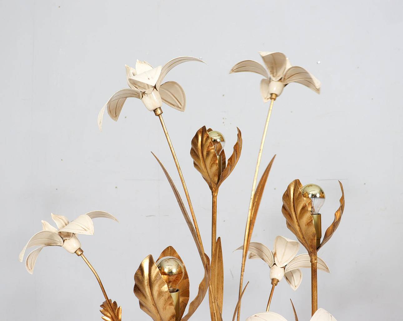 Hans Kögl. In the style of. Floral floor lamp, Hollywood Regency, 1970s.