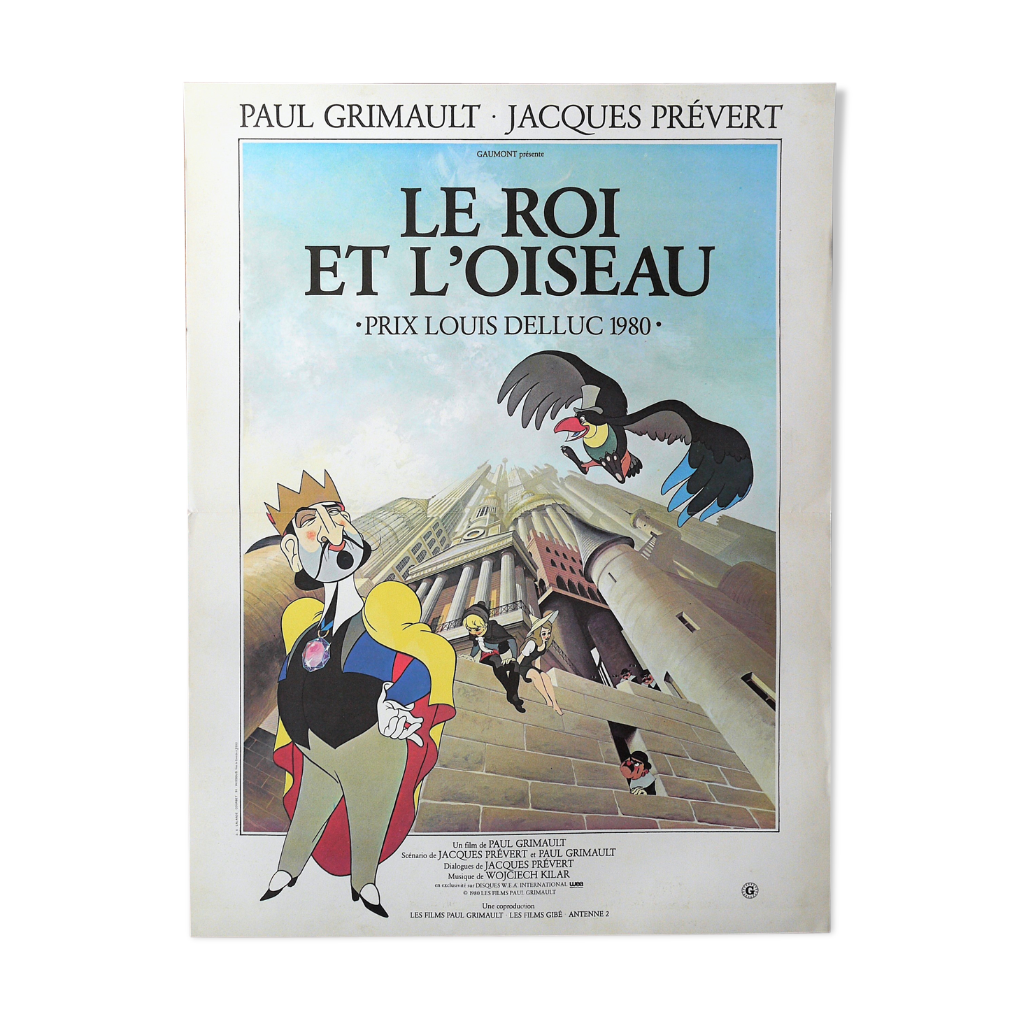 Original movie poster - The king and the bird -  Prévert, Ozdem