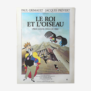 Affiche de cinéma originale - Le roi et l'oiseau - Prévert, Grimault