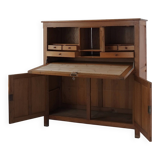 Gothic style carved oak cabinet | Belgium | 1900s