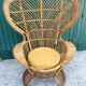 Fauteuil Emmanuelle en rotin par Gio Ponti, Italie 1960
