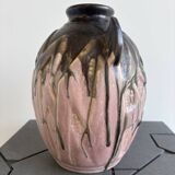 Vase a oreilles en grès, Gilbert Métenier, art déco