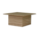 Square travertine coffee table, Italy 1970