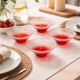 Set of 4 vintage glass bowls