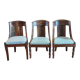Série de 3 chaises Empire