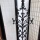 Art Nouveau cast iron coat rack